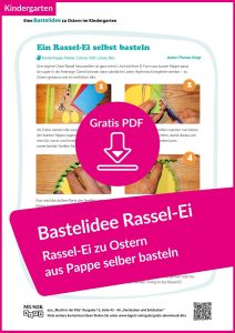 Basteln Ostern Kindergarten Osterei Kita kostenloses PDF