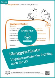Klanggeschichte Krippe Vögel Frühling Musik in der Kita