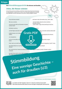 Stimmbildungsgeschichte Sonne Frühling Krippe Kindergarten