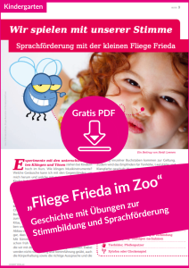 Gratis-Download Stimmbildungsgeschichte Fliege Frieda im Zoo Musik in der Kita Lugert Verlag