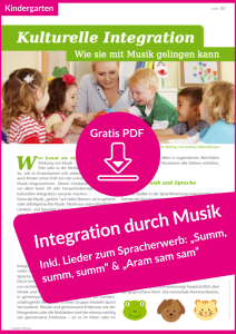 Gratis Download Kulturelle Integration fördern Kita Musik in der Kita