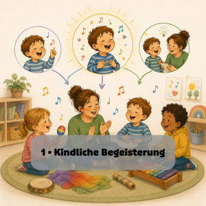 Kindliche Begeisterung Musik in der Kita