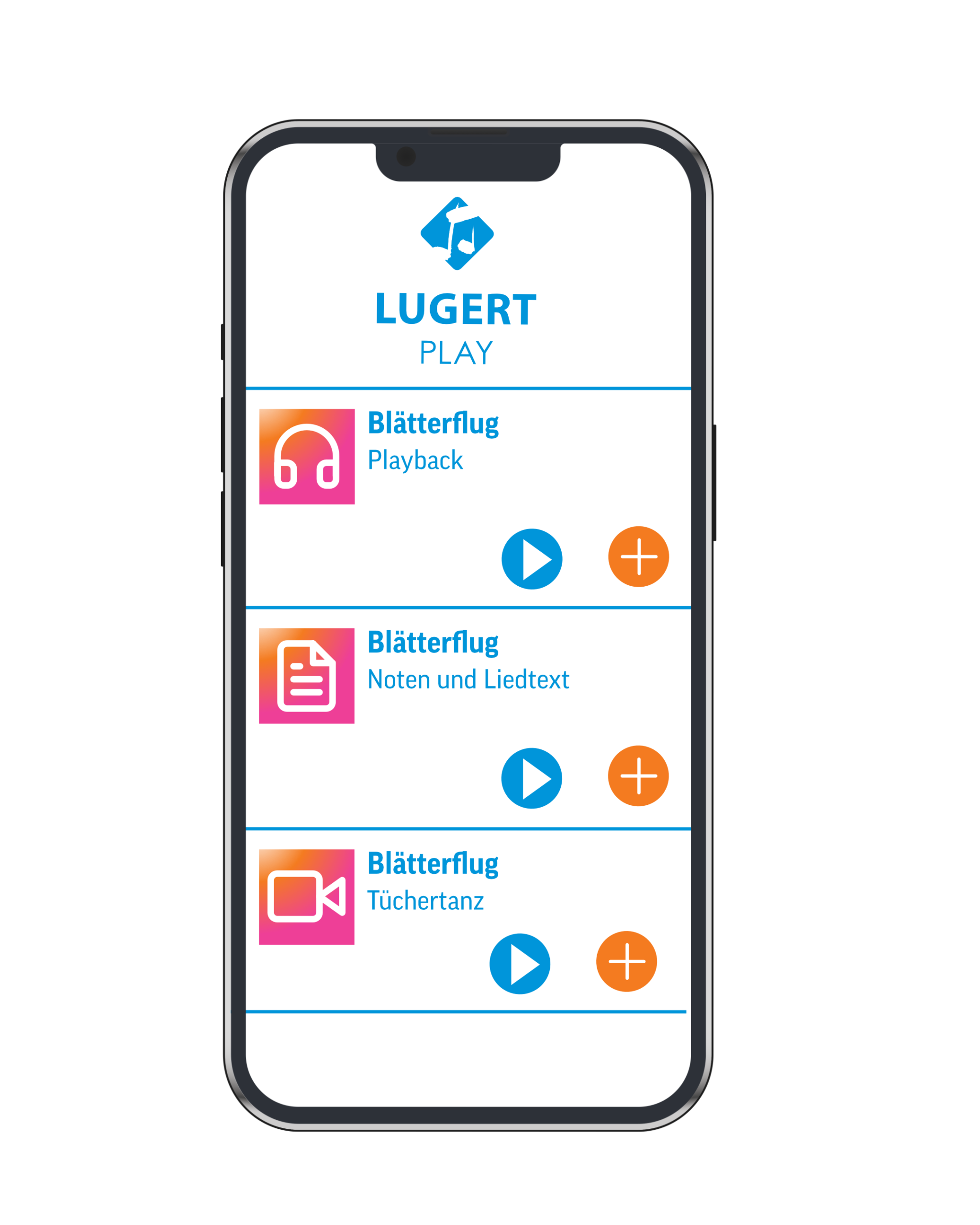 Lugert-Play-App auf dem Smartphone